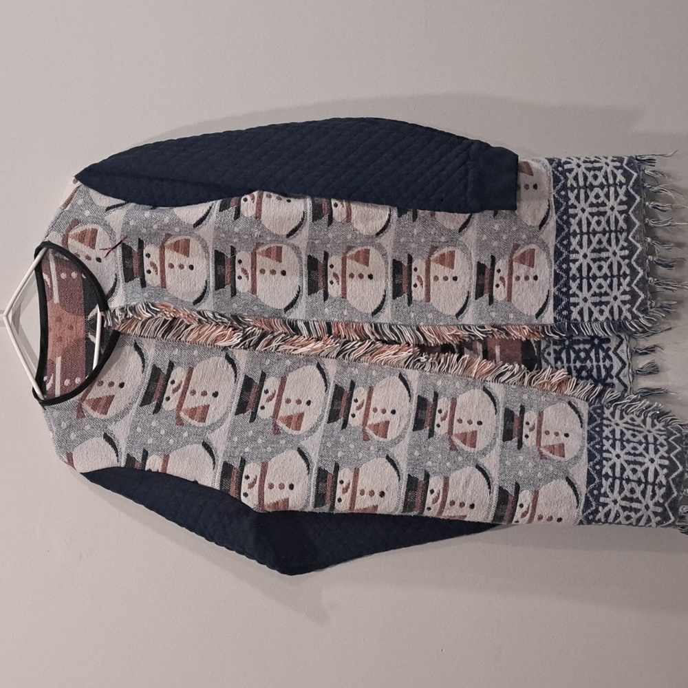 Snowman tapestry coat